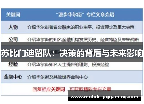 苏比门迪留队：决策的背后与未来影响